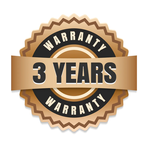 3 Year Warranty