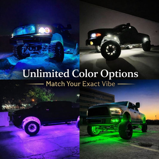 Premium Rock Lights (RGB+W & Pure White)