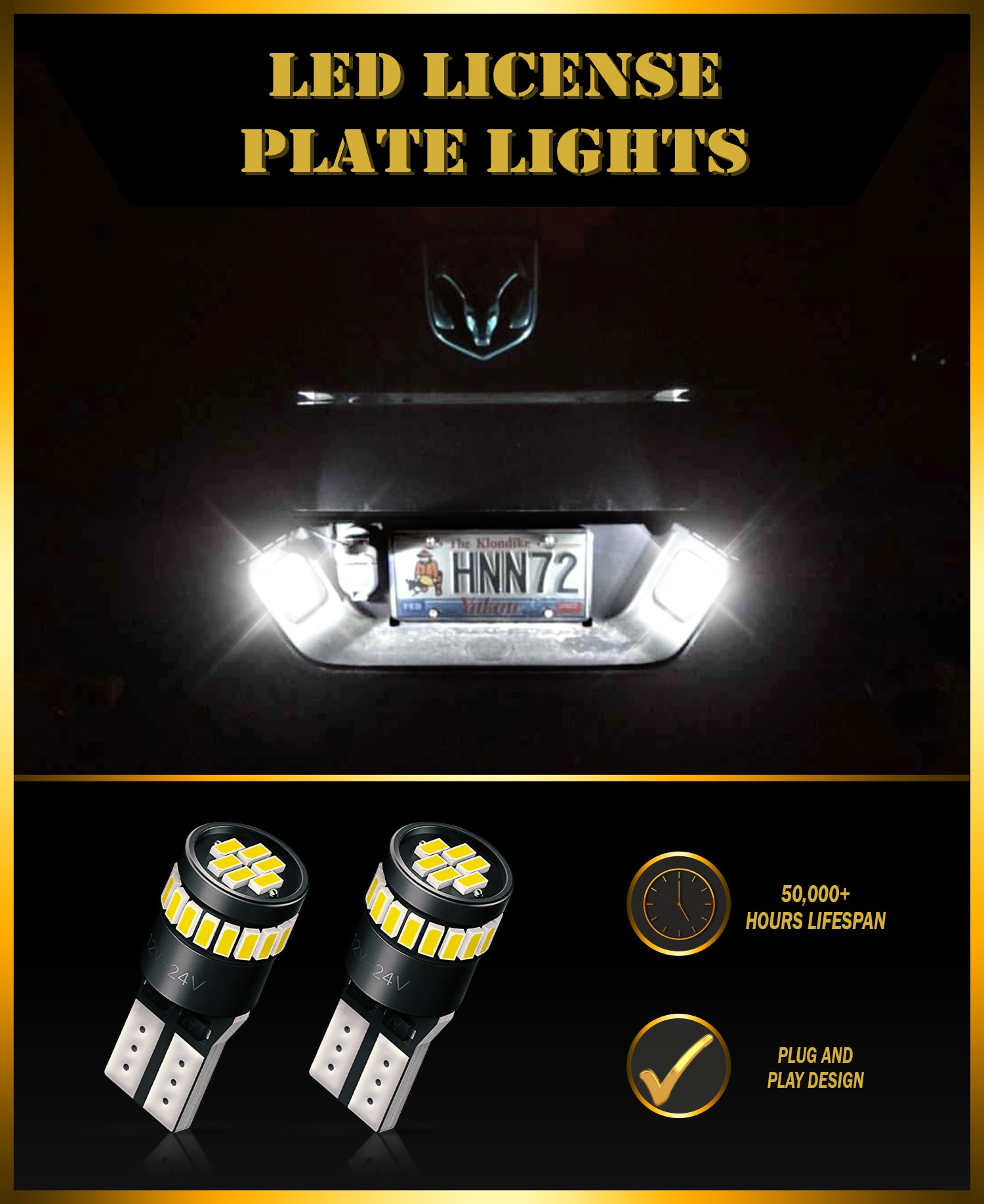 LED License Plate Lights – Adrenaline Offroad Outfitters