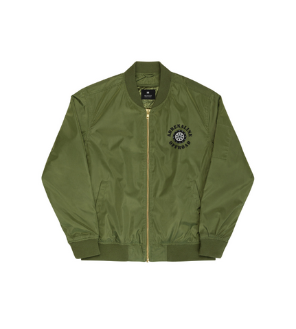 "Fuck Average" Premium Boss Bomber Jacket (Embroidered) - Adrenaline Offroad Outfitters