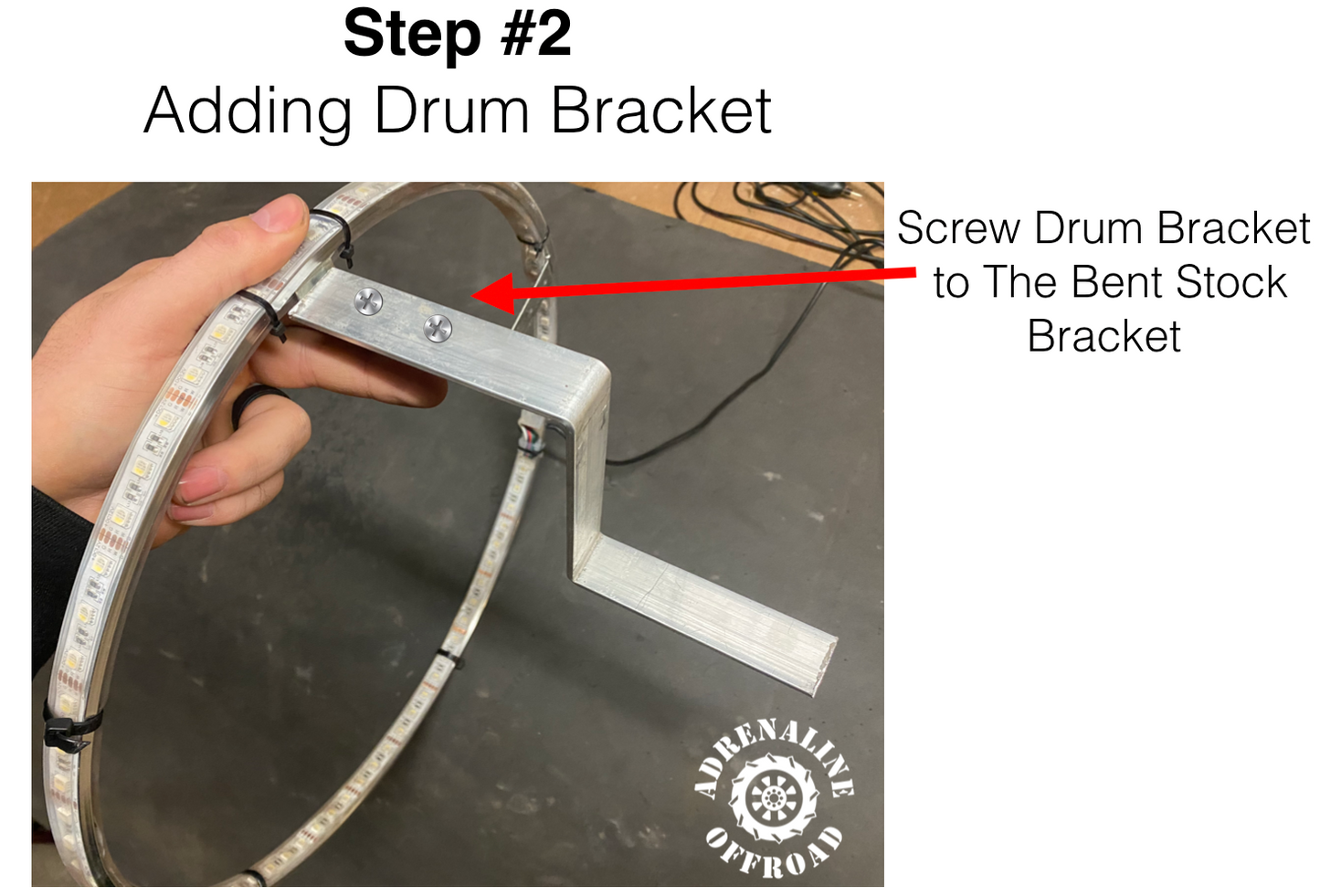 Drum Brake Mounting Kit (Wheel Lights) - Adrenaline Offroad Outfitters