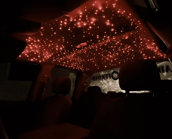 CHUSYYRAY 12V Fiber Optic Star Light Kit For Car Headliner – RGBW Multi-Color, IR Remote, DIY Roof Ceiling Lights