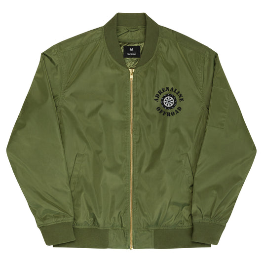 "Fuck Average" Premium Boss Bomber Jacket (Embroidered) - Adrenaline Offroad Outfitters
